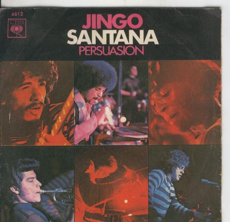 Disco de 45 r.p.m: Santana: Jingo y Persuasion