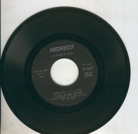 Disco de 45 r.p.m: Los Blauets de Lluch (sin la funda): Santa Lucia-L,emigrant-Danubio azul
