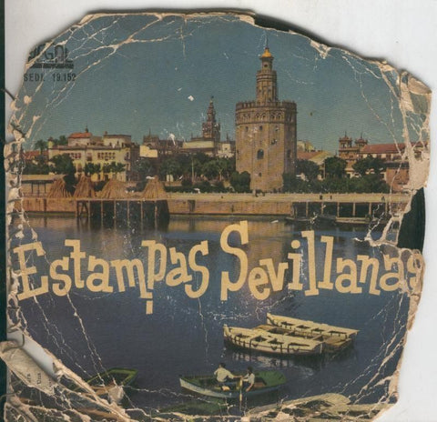 Disco de 45 r.p.m: Los Macarenos: Estampas sevillanas (funda pesimo estado)