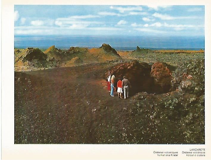 LAMINA 1699: LANZAROTE. Crateres volcanicos