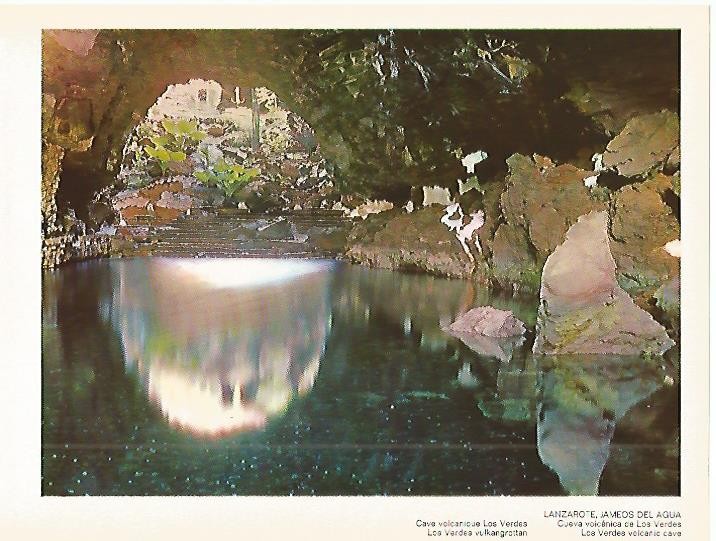 LAMINA 1710: LANZAROTE. Cueva volcanica de Los Verdes