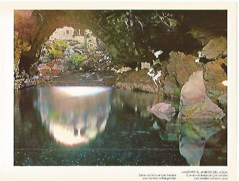 LAMINA 1710: LANZAROTE. Cueva volcanica de Los Verdes