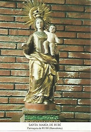 Postal 53757: SANTA MARIA DE RUBI. Rubi Barcelona