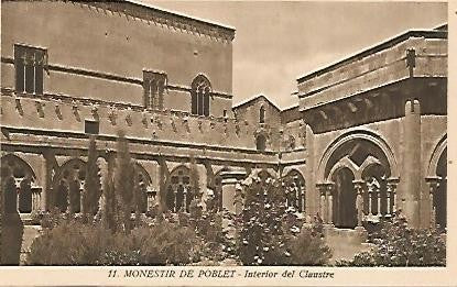 Postal 53868: MONASTERIO DE POBLET. Interior del claustro