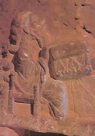 Postal 53887: SAN MILLAN DE SUSO. Detalle del sepulcro