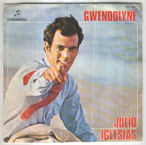 Disco 45 r.p.m: JULIO IGLESIAS - Gwendolyne (Vogue)