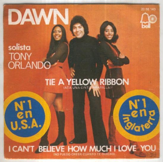 Disco 45 r.p.m: DAWN - Tie a Yellow Ribbon (Bell)