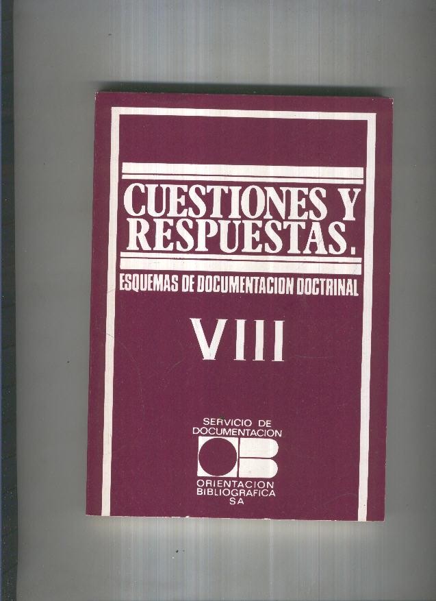 Cuestiones y respuestas VIII