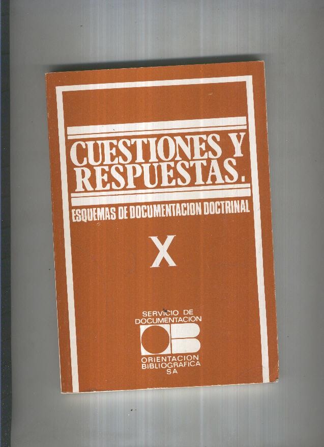 Cuestiones y respuestas X