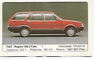 CROMO 245 ALBUM COCHES MOTOR 16: FIAT - REGATA 100