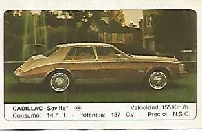 CROMO 249 ALBUM COCHES MOTOR 16: CADILLAC - SEVILLE