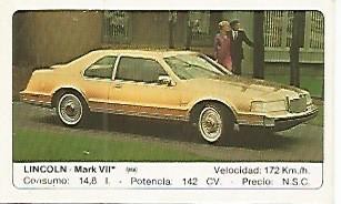 CROMO 269 ALBUM COCHES MOTOR 16: LINCOLN - MARK VII