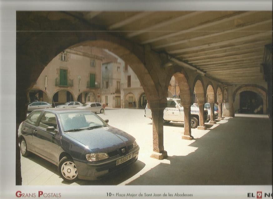 LAMINA 1834: SANT JOAN DE LES ABADESSES. Plaza Mayor