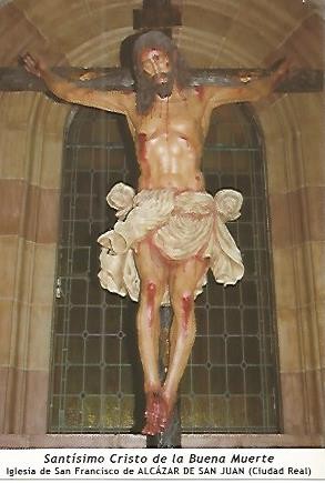 POSTAL 53968: Cristo de la Buena Muerte. Convento de San Francisco  de Alcazar de San Juan Ciudad Real
