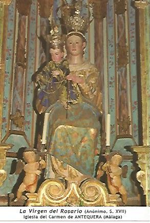 POSTAL 53997: Virgen del Rosario. Antequera Malaga
