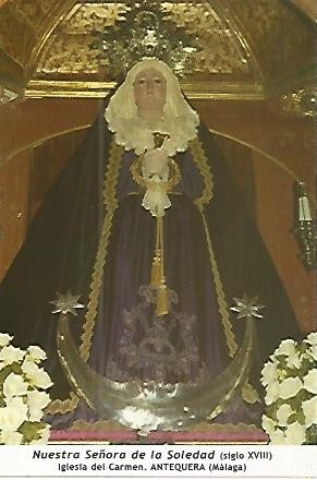 POSTAL 53999: Nuestra Señora de la Soledad. Antequera Malaga
