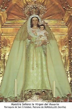 POSTAL 54007: Virgen del Rosario. Burguillos Sevilla