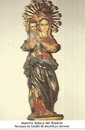 POSTAL 54024: Nuestra Señora del Rosario. Caldes de Malavella Girona