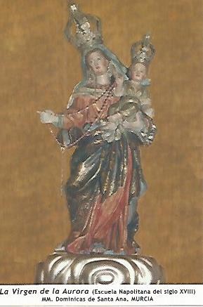 POSTAL 54038: Virgen de la Aurora. Murcia
