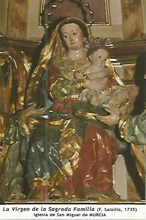 POSTAL 54060: La Virgen de la Sagrada Familia. Murcia