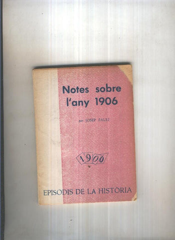 Notes sobre l any 1906