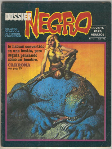 Dossier Negro numero 113 (numerado 1 en trasera)