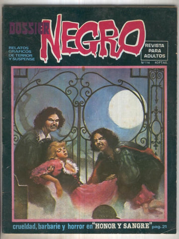 Dossier Negro numero 114 (numerado 1 en trasera)