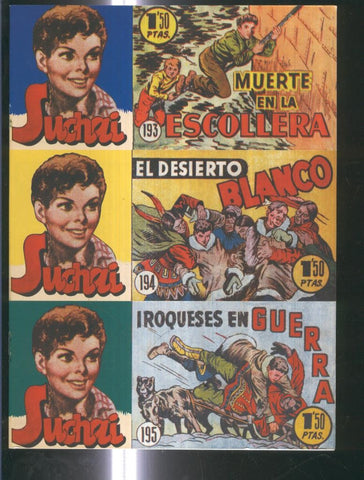 Facsimil: Suchai 3 en 1 numero 193/195: Iroqueses en guerra