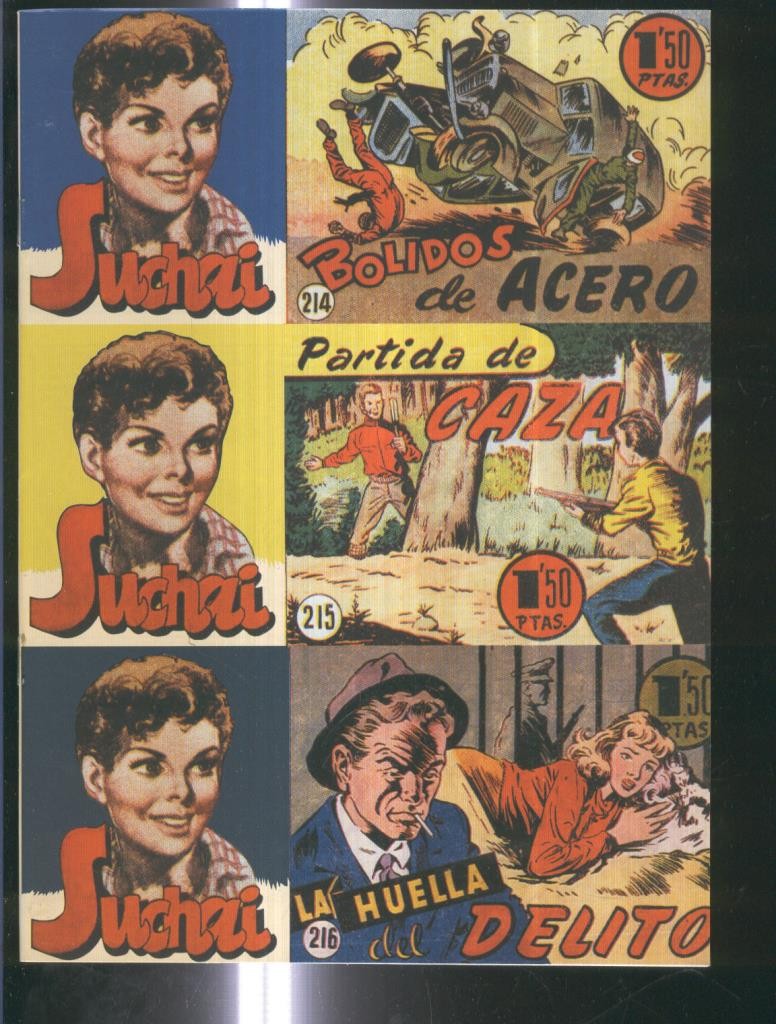 Facsimil: Suchai 3 en 1 numero 214/216: Bolidos de acero