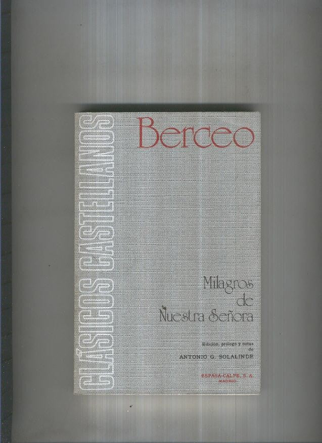 Berceo: Milagros de Nuestra Señora