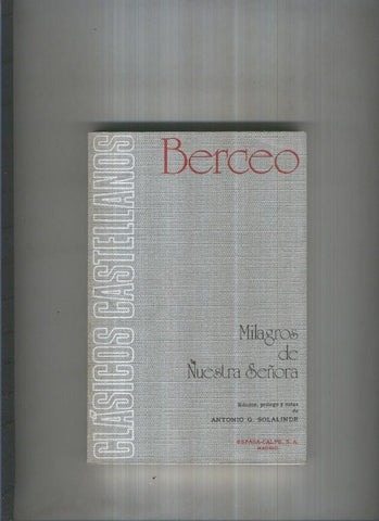 Berceo: Milagros de Nuestra Señora