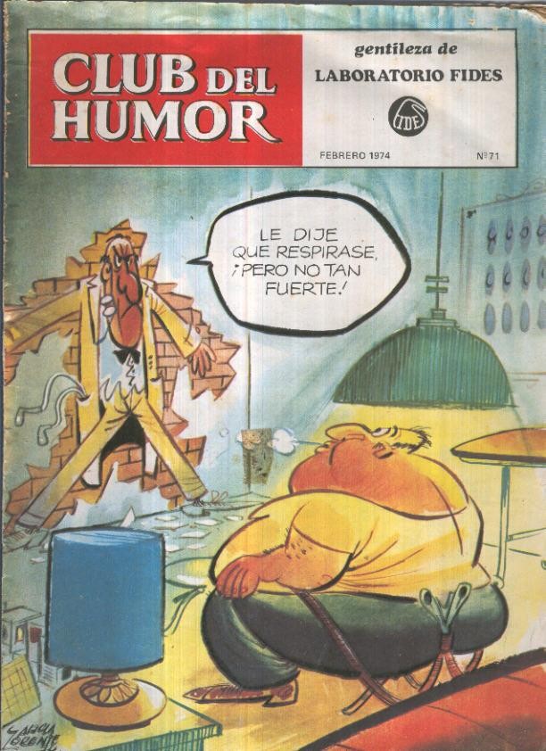 Club del Humor numero 71 (aviejado con algun roto en cubierta)