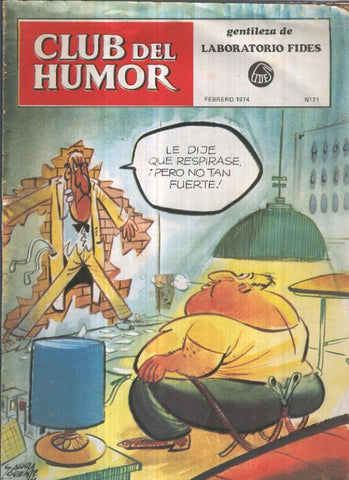 Club del Humor numero 71 (aviejado con algun roto en cubierta)