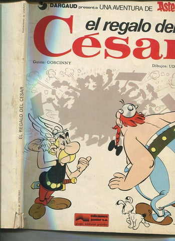 Asterix el regalo del Cesar (tapa blanda y cello parte inferior lomo cubriendo golpe)