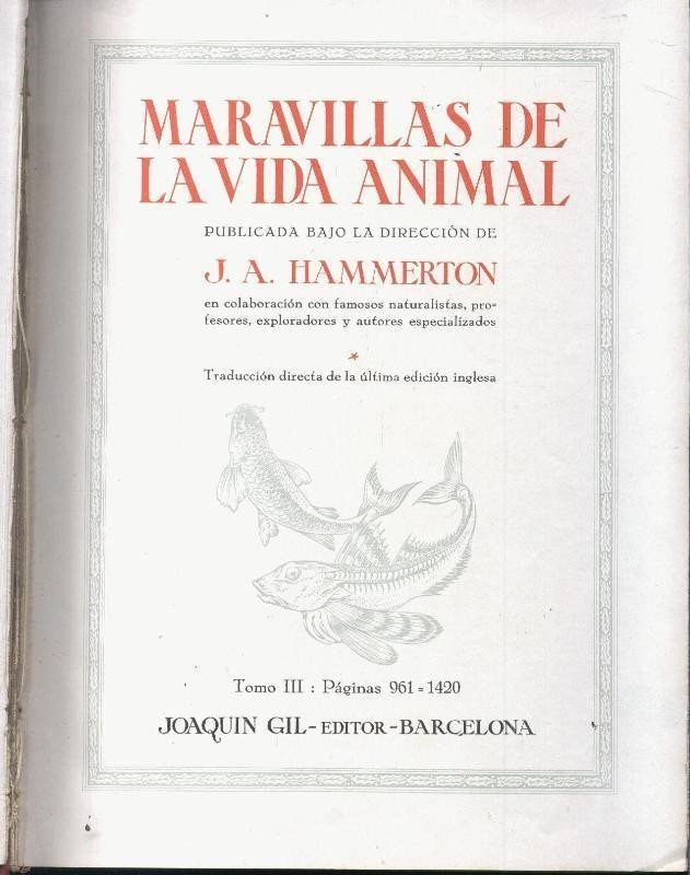 Maravillas de la vida animal volumen 3 (marca golpes en la cubierta)
