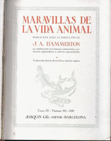 Maravillas de la vida animal volumen 3 (marca golpes en la cubierta)