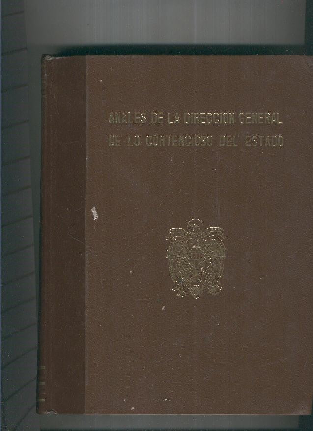Anales de la Direccion General de lo Contencioso del Estado