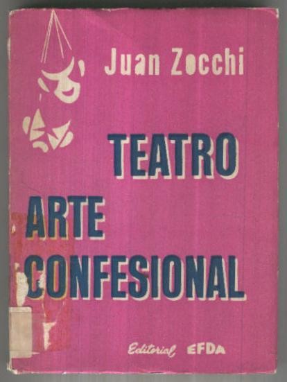 Teatro arte confesional, procede de fondo bibliotecario con las marcas