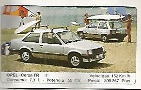 CROMO 341 ALBUM COCHES MOTOR 16: OPEL CORSA TR
