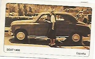 CROMO 347 ALBUM COCHES MOTOR 16: SEAT 1400