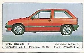 CROMO 353 ALBUM COCHES MOTOR 16: OPEL CORSA 
