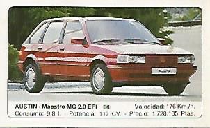 CROMO 360 ALBUM COCHES MOTOR 16: AUSTIN MAESTRO MG 2.0 EFI