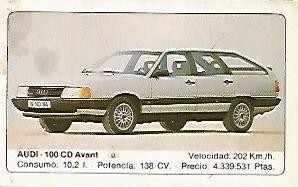 CROMO 374 ALBUM COCHES MOTOR 16: AUDI 100 CD AVANT