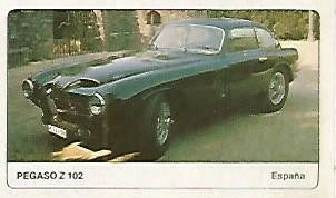 CROMO 378 ALBUM COCHES MOTOR 16: PEGASO Z 102
