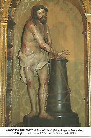 POSTAL 54116: Jesucristo amarrado a la Columna de Gregorio Fernandez (S. XVII). Avila