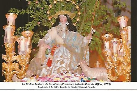 POSTAL 54120: La Divina Pastora de las Almas de Francisco Antonio Ruiz de Gijon. 1705. Sevilla