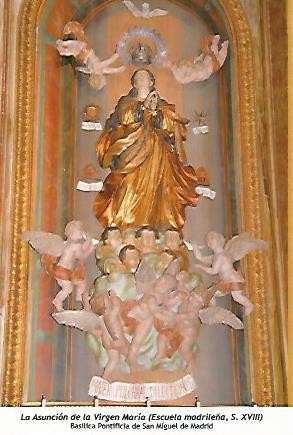 POSTAL 54136: La Asuncion de la Virgen Maria (Escuela Madrileña. S. XVIII). Madrid