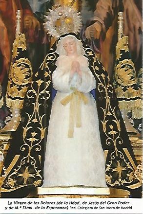 POSTAL 54137: Virgen de los Dolores de la Hermandad de Jesus del Gran Poder. Madrid