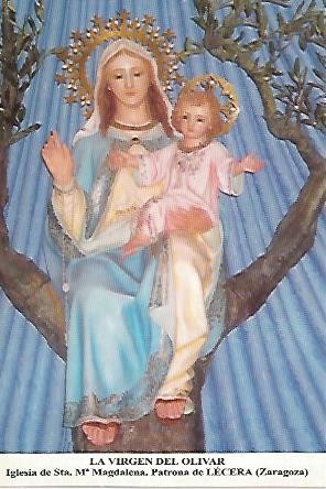 POSTAL 54146: La Virgen del Olivar. Lecera. Zaragoza