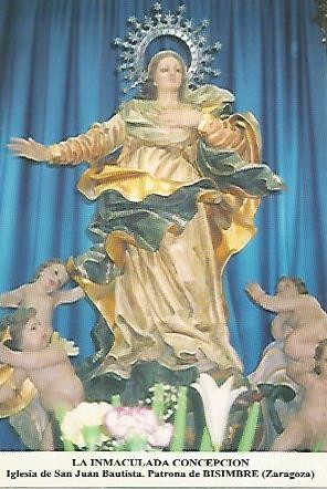 POSTAL 54147: La Inmaculada Concepcion. Bisimbre. Zaragoza